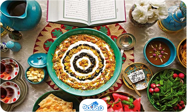 تصویری از سفره ماه رمضان 