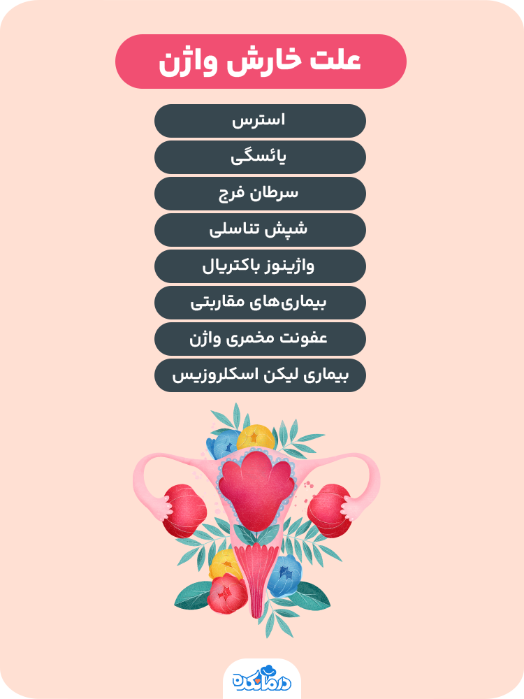  اینفوگرافیک علت خارش واژن