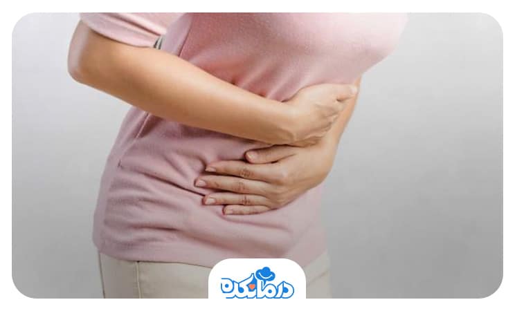  تصویر فرد مبتلا به درد شکمی ناشی از حساسیت لاکتوز